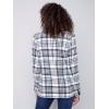 Tailored Plaid Blazer - Black & Cream Tailored Plaid Blazer - Black & Cream