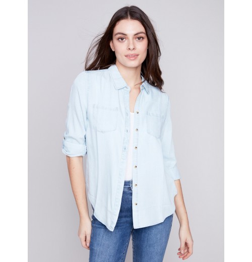 Tencel Button-Down Shirt - Denim Tencel Button-Down Shirt - Denim
