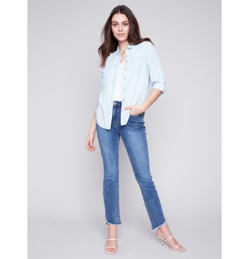 Tencel Button-Down Shirt - Denim Tencel Button-Down Shirt - Denim