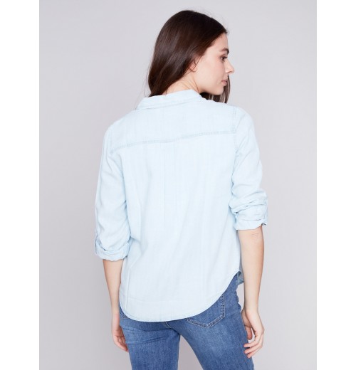 Tencel Button-Down Shirt - Denim Tencel Button-Down Shirt - Denim