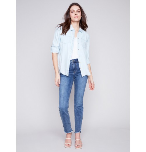Tencel Button-Down Shirt - Denim Tencel Button-Down Shirt - Denim