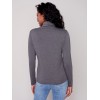 Tencel Turtleneck Top - Charcoal Tencel Turtleneck Top - Charcoal