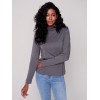 Tencel Turtleneck Top - Charcoal Tencel Turtleneck Top - Charcoal