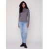 Tencel Turtleneck Top - Charcoal Tencel Turtleneck Top - Charcoal