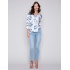 Tie Dye V-Neck Knit Top - Indigo Tie Dye V-Neck Knit Top - Indigo
