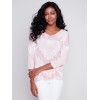 Tie Dye V-Neck Knit Top - Dusty Rose Tie Dye V-Neck Knit Top - Dusty Rose
