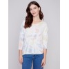 Tie Dye V-Neck Knit Top - Tulip Tie Dye V-Neck Knit Top - Tulip