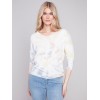 Tie Dye V-Neck Knit Top - Tulip Tie Dye V-Neck Knit Top - Tulip