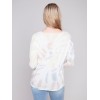 Tie Dye V-Neck Knit Top - Tulip Tie Dye V-Neck Knit Top - Tulip