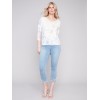 Tie Dye V-Neck Knit Top - Tulip Tie Dye V-Neck Knit Top - Tulip