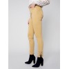 Twill Jeans with Eyelet Hem Detail - Gold Twill Jeans with Eyelet Hem Detail - Gold