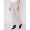Twill Pants with Zipper Pocket Detail - Almond Twill Pants with Zipper Pocket Detail - Almond