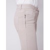 Twill Pants with Zipper Pocket Detail - Almond Twill Pants with Zipper Pocket Detail - Almond