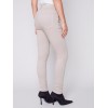 Twill Pants with Zipper Pocket Detail - Almond Twill Pants with Zipper Pocket Detail - Almond