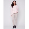 Twill Pants with Zipper Pocket Detail - Almond Twill Pants with Zipper Pocket Detail - Almond