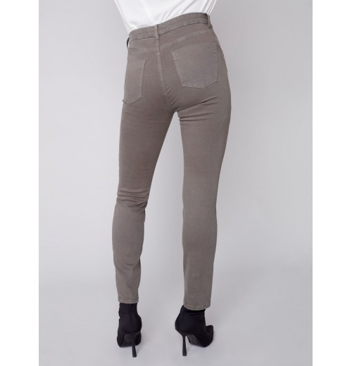 Twill Pants with Zipper Pocket Detail - Spruce Twill Pants with Zipper Pocket Detail - Spruce