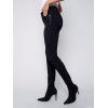 Twill Pants with Zipper Pocket Detail - Black Twill Pants with Zipper Pocket Detail - Black