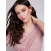 V-Neck Linen T-Shirt - Dusty Rose V-Neck Linen T-Shirt - Dusty Rose