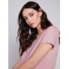 V-Neck Linen T-Shirt - Dusty Rose V-Neck Linen T-Shirt - Dusty Rose