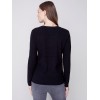 V-Neck Sweater with Grommet Detail - Black V-Neck Sweater with Grommet Detail - Black