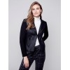 Vintage Faux Leather and Rib Knit Perfecto Jacket - Black Vintage Faux Leather and Rib Knit Perfecto Jacket - Black