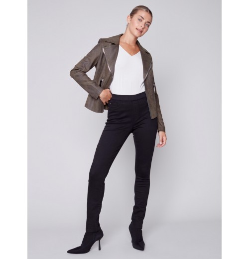 Vintage Faux Leather Perfecto Jacket - Spruce Vintage Faux Leather Perfecto Jacket - Spruce