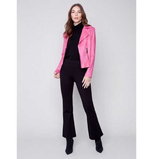 Vintage Faux Leather Perfecto Jacket - Orchid Vintage Faux Leather Perfecto Jacket - Orchid