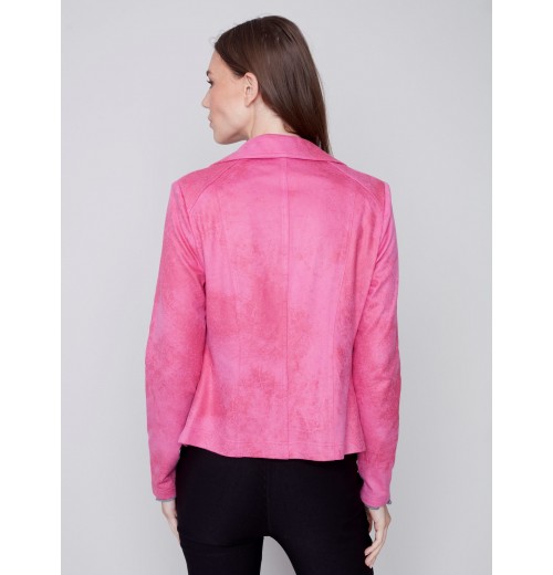 Vintage Faux Leather Perfecto Jacket - Orchid Vintage Faux Leather Perfecto Jacket - Orchid