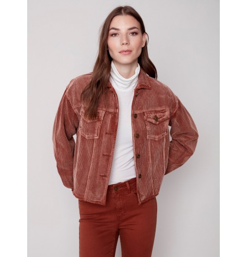 Washed-Out Corduroy Jacket - Cinnamon Washed-Out Corduroy Jacket - Cinnamon