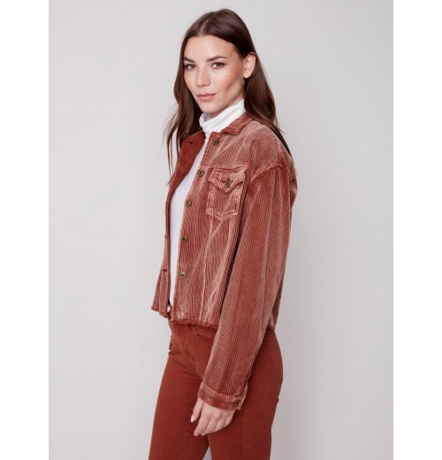 Washed-Out Corduroy Jacket - Cinnamon Washed-Out Corduroy Jacket - Cinnamon