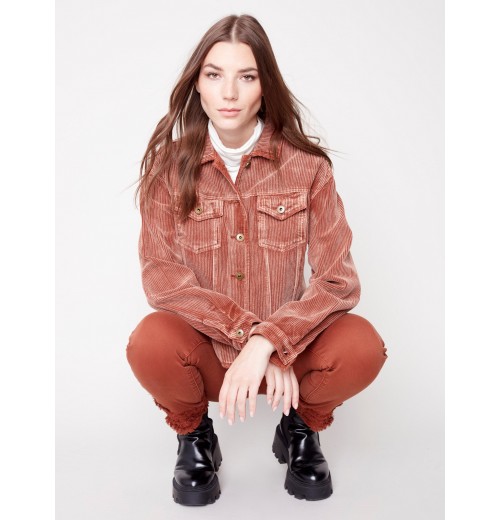 Washed-Out Corduroy Jacket - Cinnamon Washed-Out Corduroy Jacket - Cinnamon