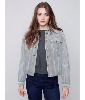 Washed-Out Corduroy Jacket - Spruce