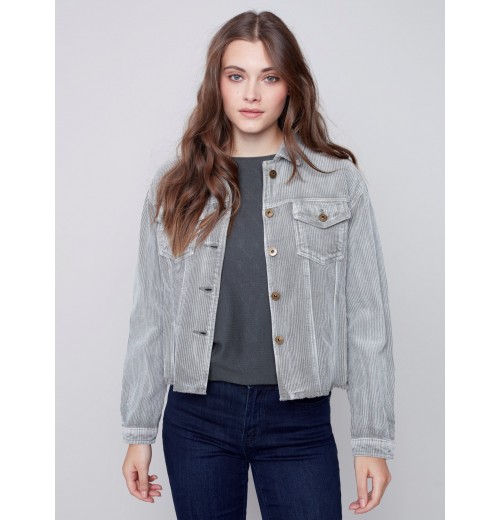 Washed-Out Corduroy Jacket - Spruce Washed-Out Corduroy Jacket - Spruce