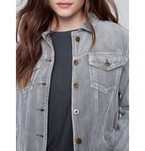 Washed-Out Corduroy Jacket - Spruce Washed-Out Corduroy Jacket - Spruce