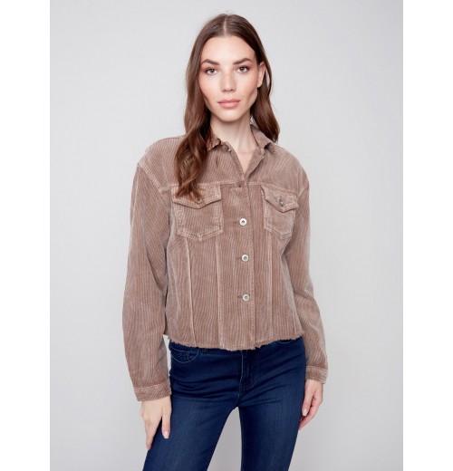 Washed-Out Corduroy Jacket - Truffle Washed-Out Corduroy Jacket - Truffle