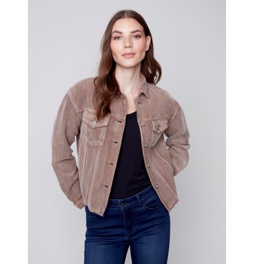 Washed-Out Corduroy Jacket - Truffle Washed-Out Corduroy Jacket - Truffle