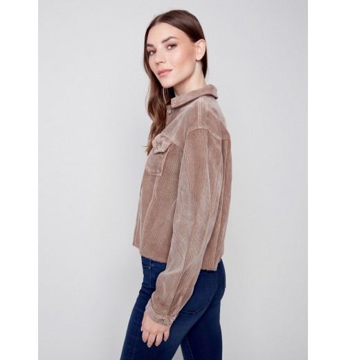 Washed-Out Corduroy Jacket - Truffle Washed-Out Corduroy Jacket - Truffle