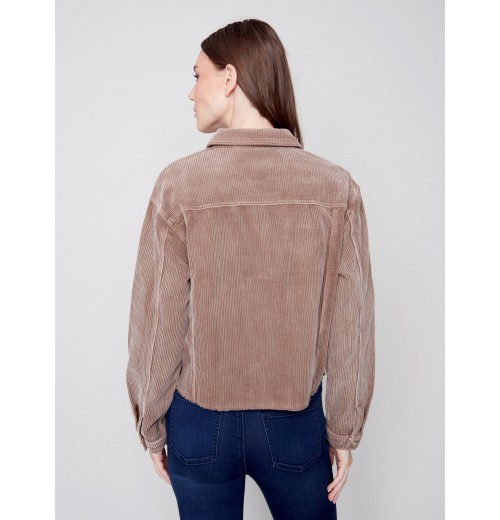 Washed-Out Corduroy Jacket - Truffle Washed-Out Corduroy Jacket - Truffle