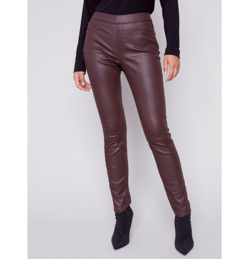 Wax Twill Pull-On Pants - Chocolate Wax Twill Pull-On Pants - Chocolate