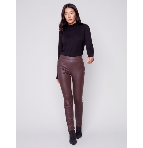 Wax Twill Pull-On Pants - Chocolate Wax Twill Pull-On Pants - Chocolate