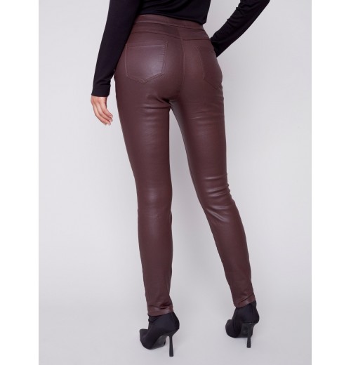 Wax Twill Pull-On Pants - Chocolate Wax Twill Pull-On Pants - Chocolate