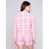 Yarn Dye Cropped Checkered Jacket - Light Punch Yarn Dye Cropped Checkered Jacket - Light Punch