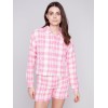 Yarn Dye Cropped Checkered Jacket - Light Punch Yarn Dye Cropped Checkered Jacket - Light Punch
