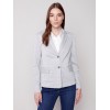 Yarn Dye Plaid Blazer - Light Gray Yarn Dye Plaid Blazer - Light Gray