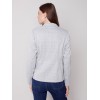 Yarn Dye Plaid Blazer - Light Gray Yarn Dye Plaid Blazer - Light Gray