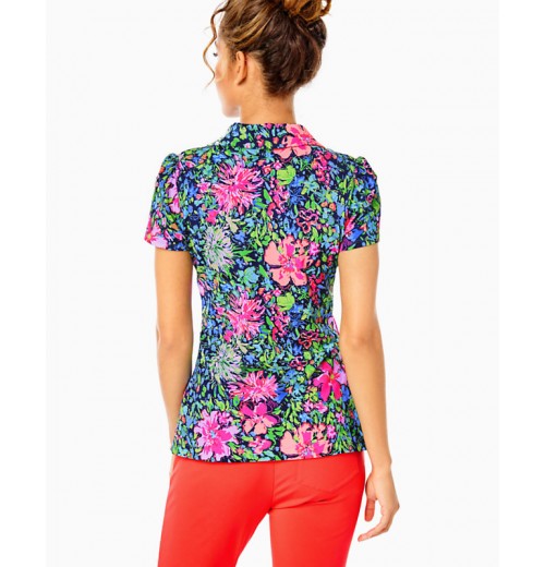 UPF 50+ Luxletic Frida Puff Sleeve Polo UPF 50+ Luxletic Frida Puff Sleeve Polo