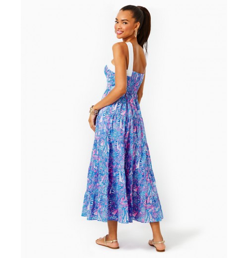 Jenette Cotton Halter Maxi Dress Jenette Cotton Halter Maxi Dress
