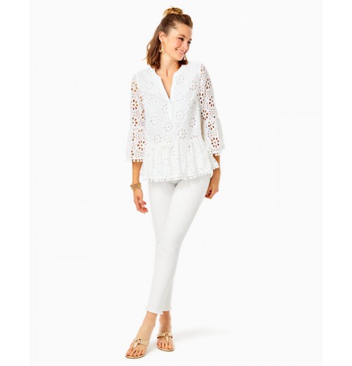 Bekah 3/4 Sleeve Eyelet Top Bekah 3/4 Sleeve Eyelet Top