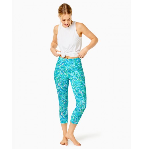 UPF 50+ Luxletic 21" South Beach High Rise Crop Legging UPF 50+ Luxletic 21" South Beach High Rise Crop Legging