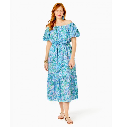 Tamie Off-the-Shoulder Midi Dress Tamie Off-the-Shoulder Midi Dress